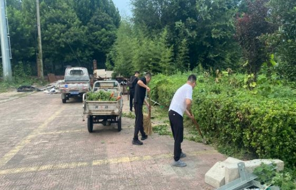 纺织公司组织开展厂区清理整治活动
